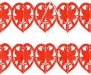 Taubengirlande Rot