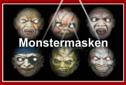 Monstermasken 6er Pack